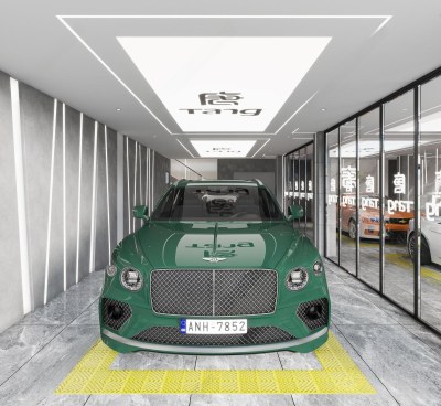 现代汽车美容店3D模型下载